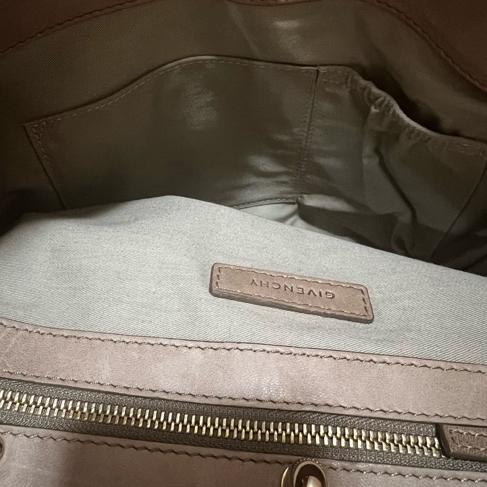 Givenchy Tan Leather Large New Line Flap Tote Shoulder Bag - Picture 7 of 12